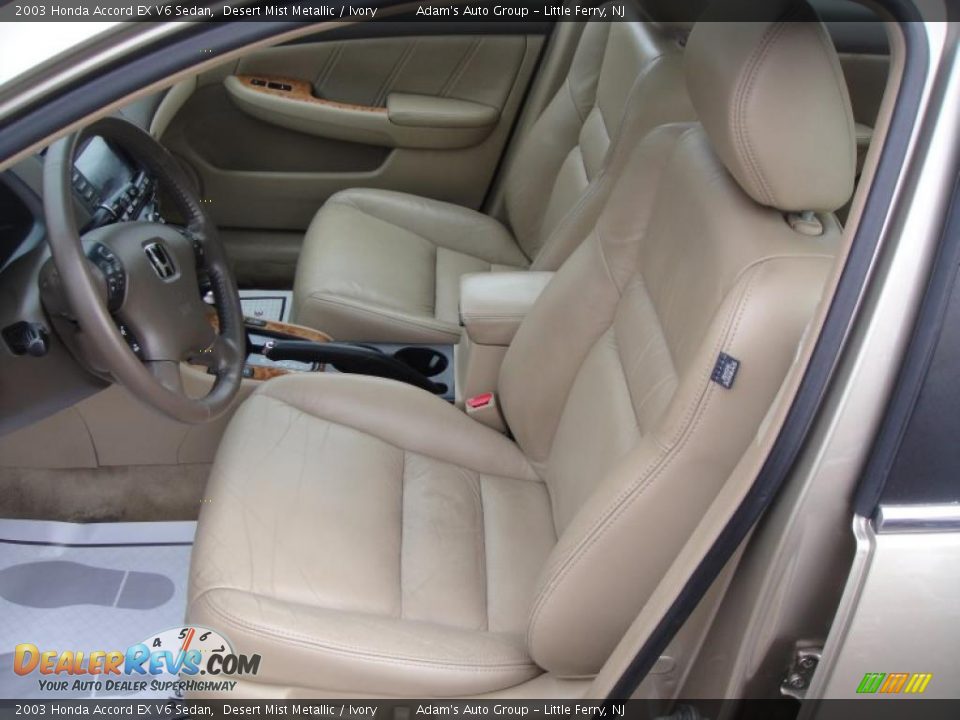 Ivory Interior 2003 Honda Accord Ex V6 Sedan Photo 9