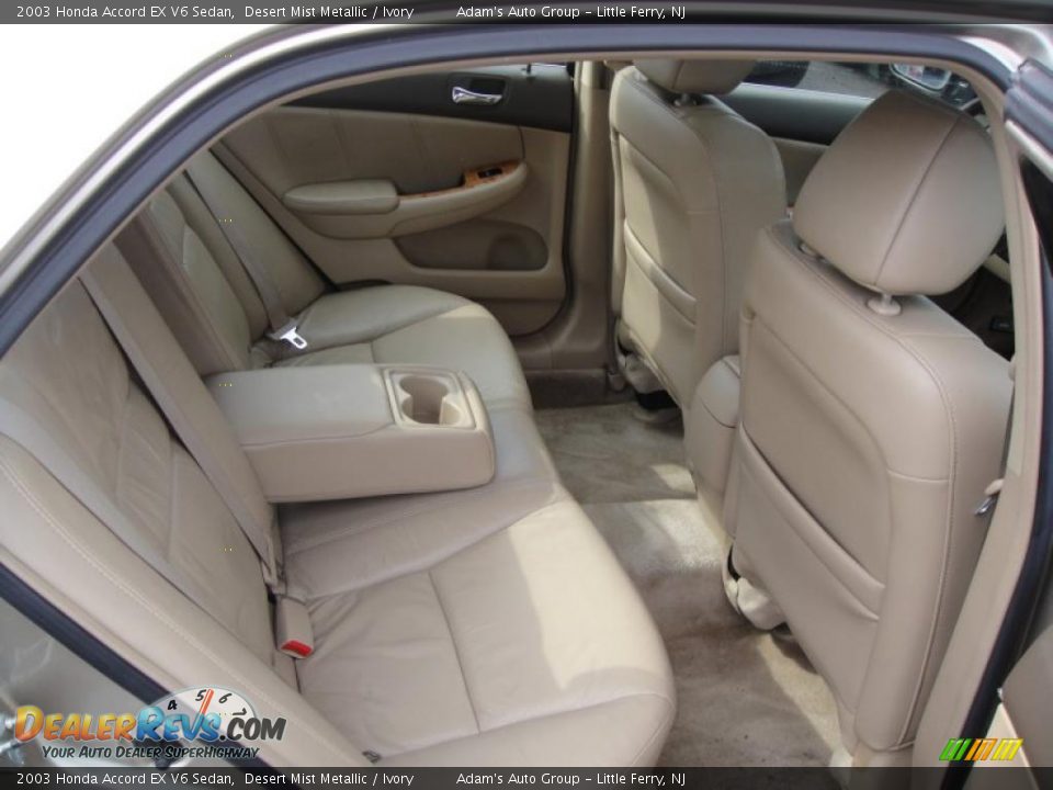 Ivory Interior 2003 Honda Accord Ex V6 Sedan Photo 11