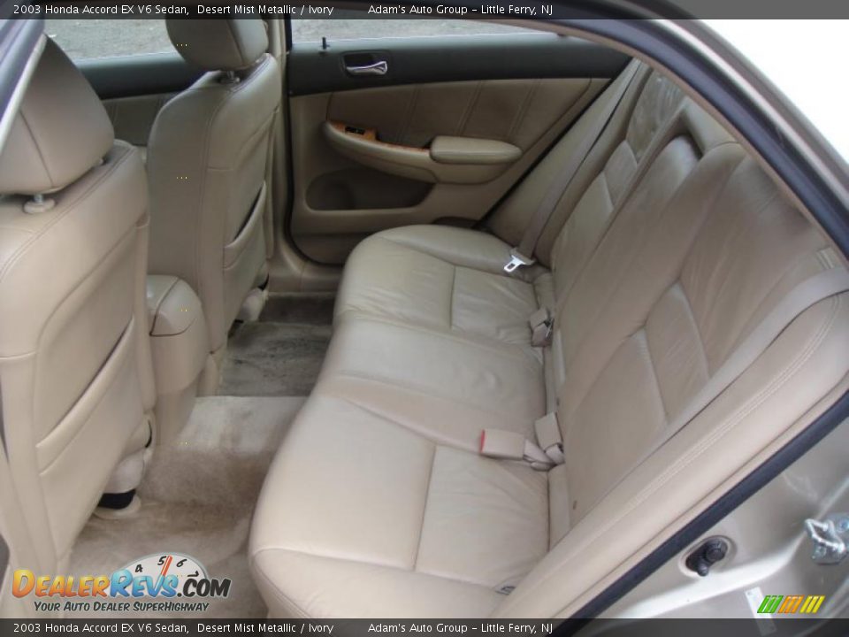 Ivory Interior - 2003 Honda Accord EX V6 Sedan Photo #12