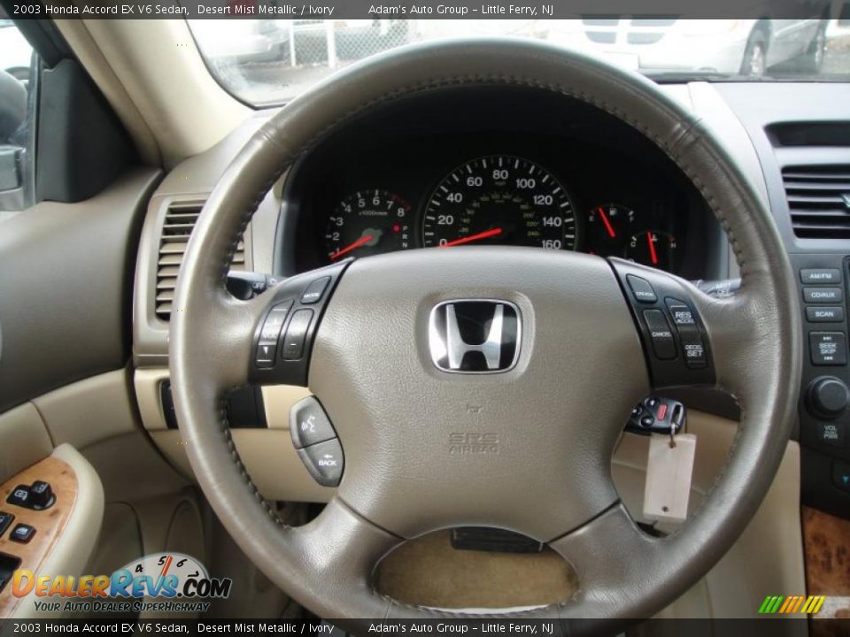 2003 Honda Accord EX V6 Sedan Steering Wheel Photo #13