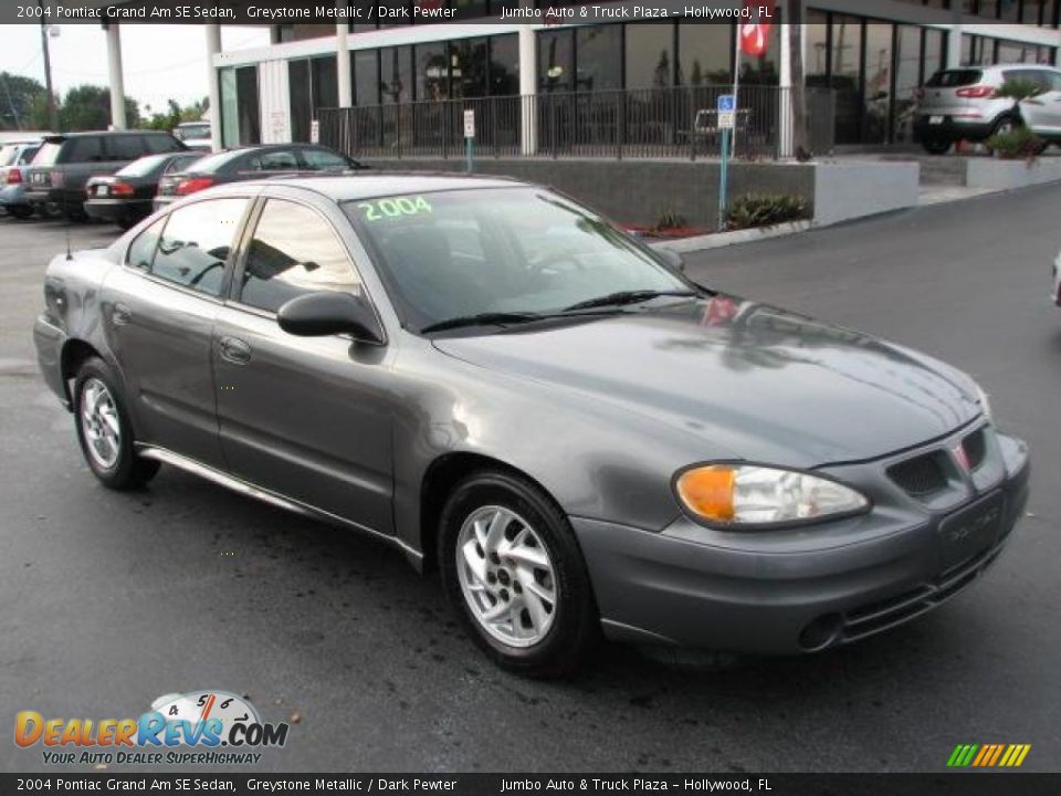 2004 Pontiac Grand Am SE Sedan Greystone Metallic / Dark Pewter Photo #1