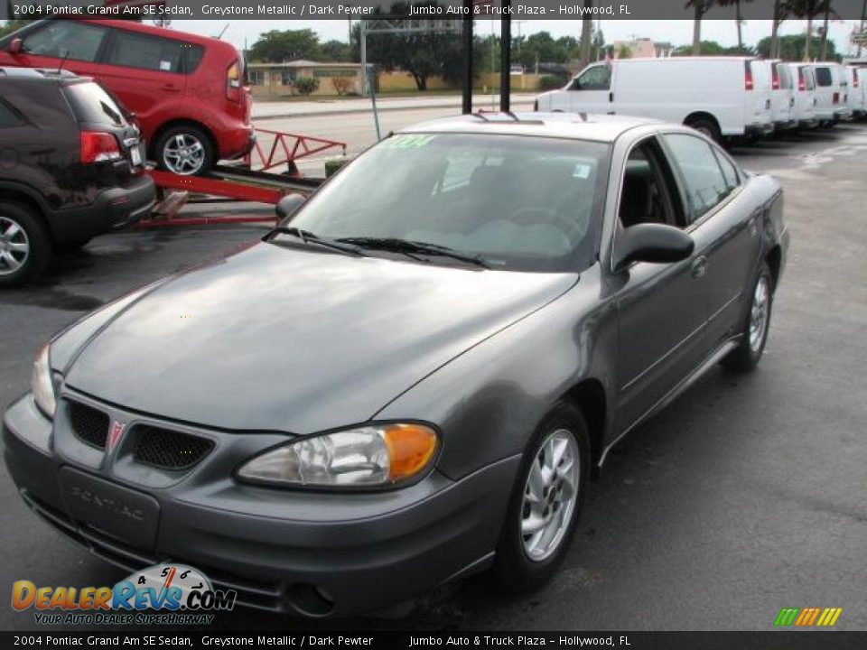 2004 Pontiac Grand Am SE Sedan Greystone Metallic / Dark Pewter Photo #5