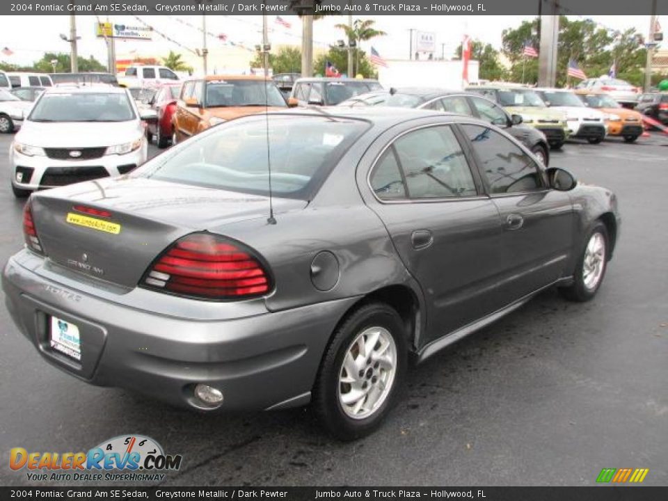 2004 Pontiac Grand Am SE Sedan Greystone Metallic / Dark Pewter Photo #10
