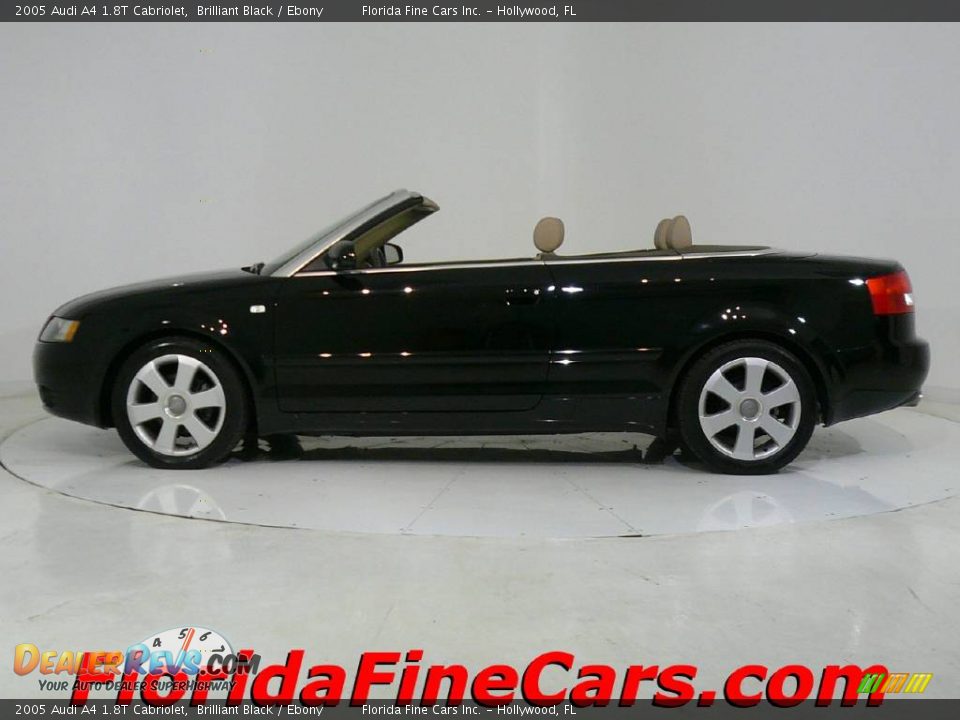 2005 Audi A4 1.8T Cabriolet Brilliant Black / Ebony Photo #4
