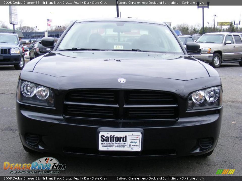 2008 Dodge Charger SE Brilliant Black Crystal Pearl / Dark Slate Gray Photo #2