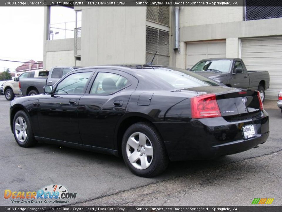 2008 Dodge Charger SE Brilliant Black Crystal Pearl / Dark Slate Gray Photo #7