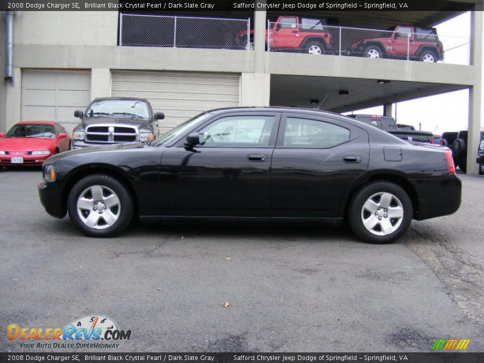 Brilliant Black Crystal Pearl 2008 Dodge Charger SE Photo #8