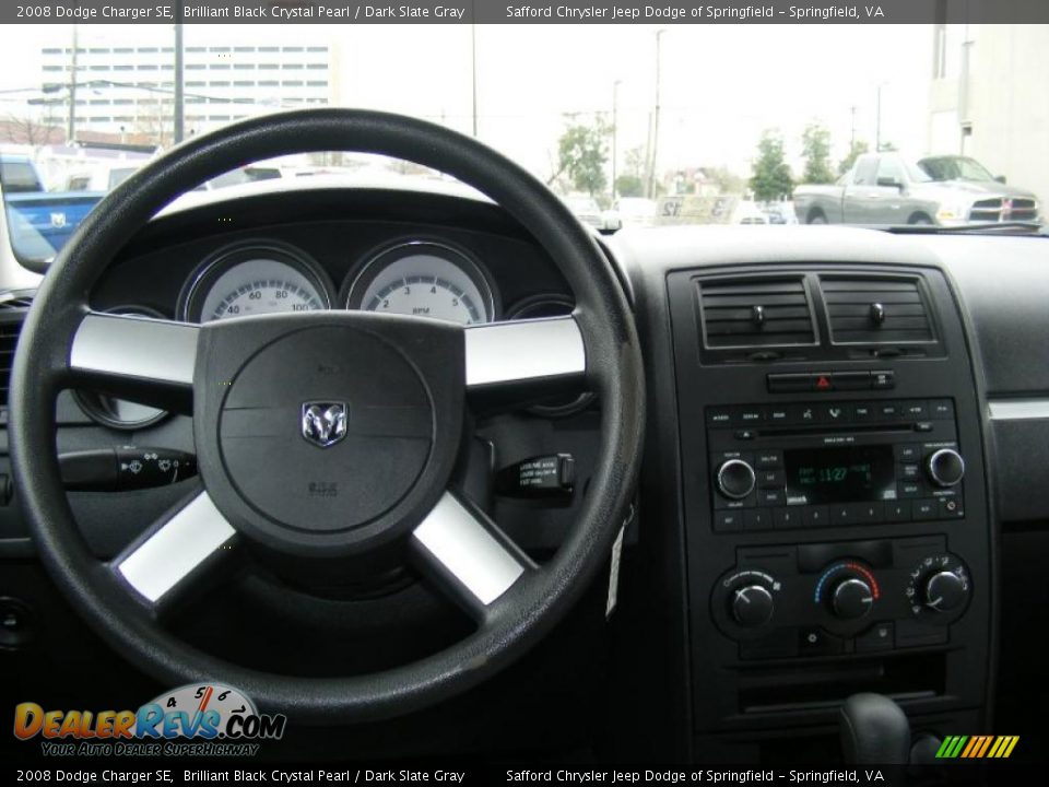 2008 Dodge Charger SE Brilliant Black Crystal Pearl / Dark Slate Gray Photo #16