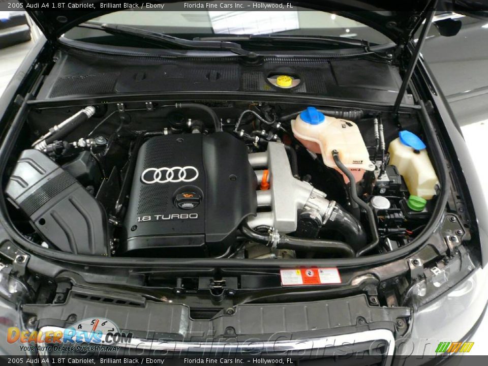 2005 Audi A4 1.8T Cabriolet Brilliant Black / Ebony Photo #11