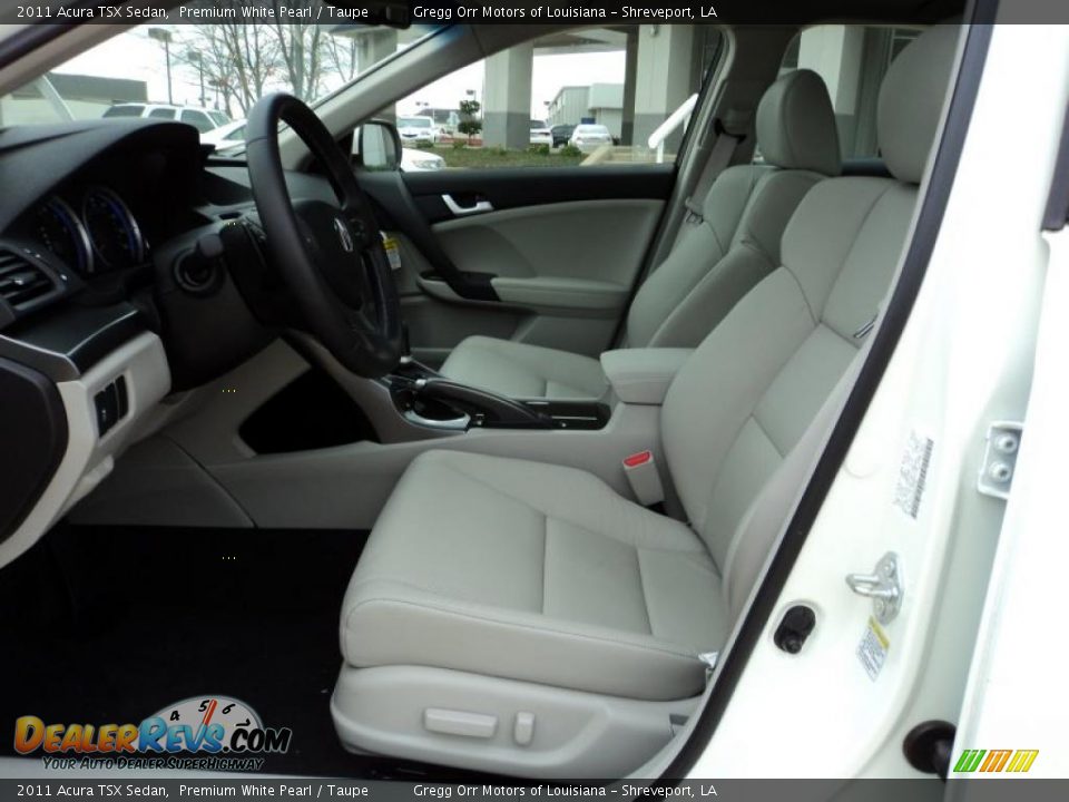 Taupe Interior - 2011 Acura TSX Sedan Photo #7