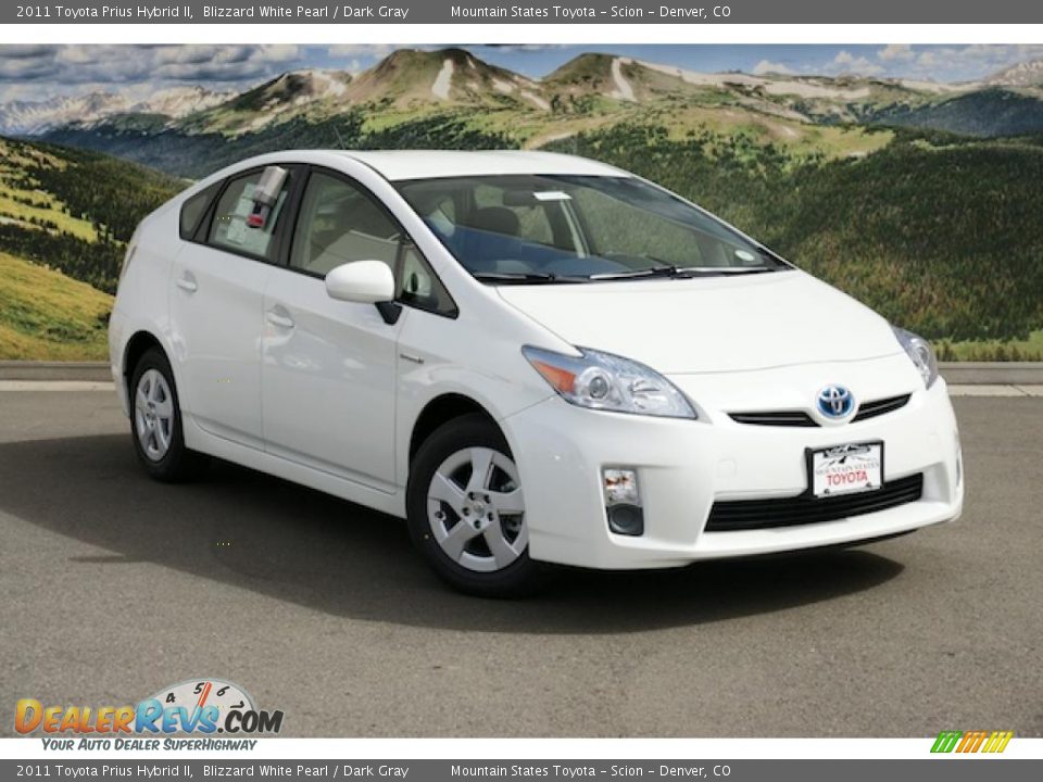 2011 Toyota Prius Hybrid II Blizzard White Pearl / Dark Gray Photo #1