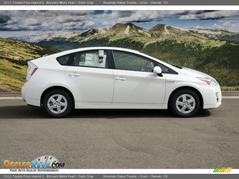 2011 Toyota Prius Hybrid II Blizzard White Pearl / Dark Gray Photo #2