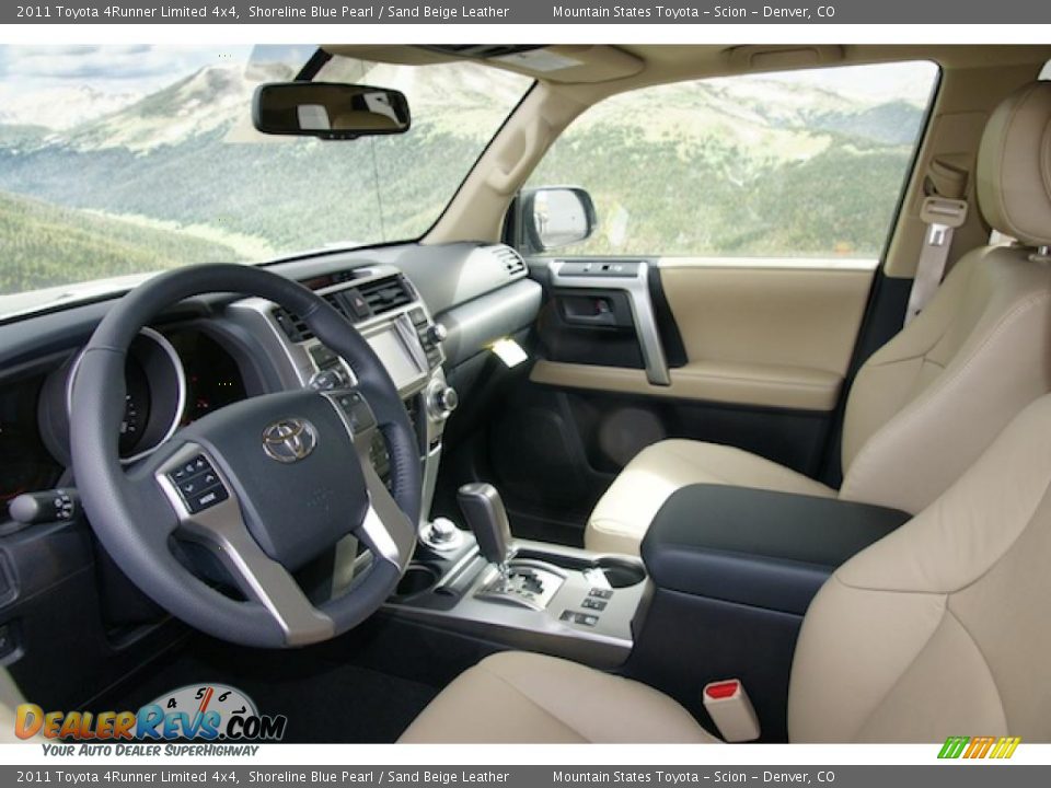 Sand Beige Leather Interior - 2011 Toyota 4Runner Limited 4x4 Photo #4