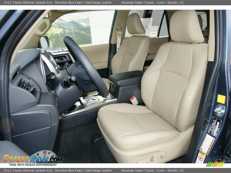 Sand Beige Leather Interior - 2011 Toyota 4Runner Limited 4x4 Photo #5