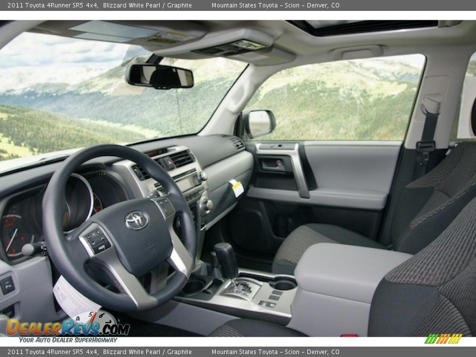 2011 Toyota 4Runner SR5 4x4 Blizzard White Pearl / Graphite Photo #4