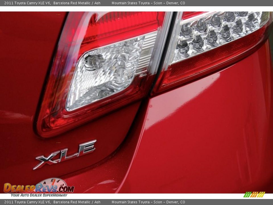 2011 Toyota Camry XLE V6 Barcelona Red Metallic / Ash Photo #4