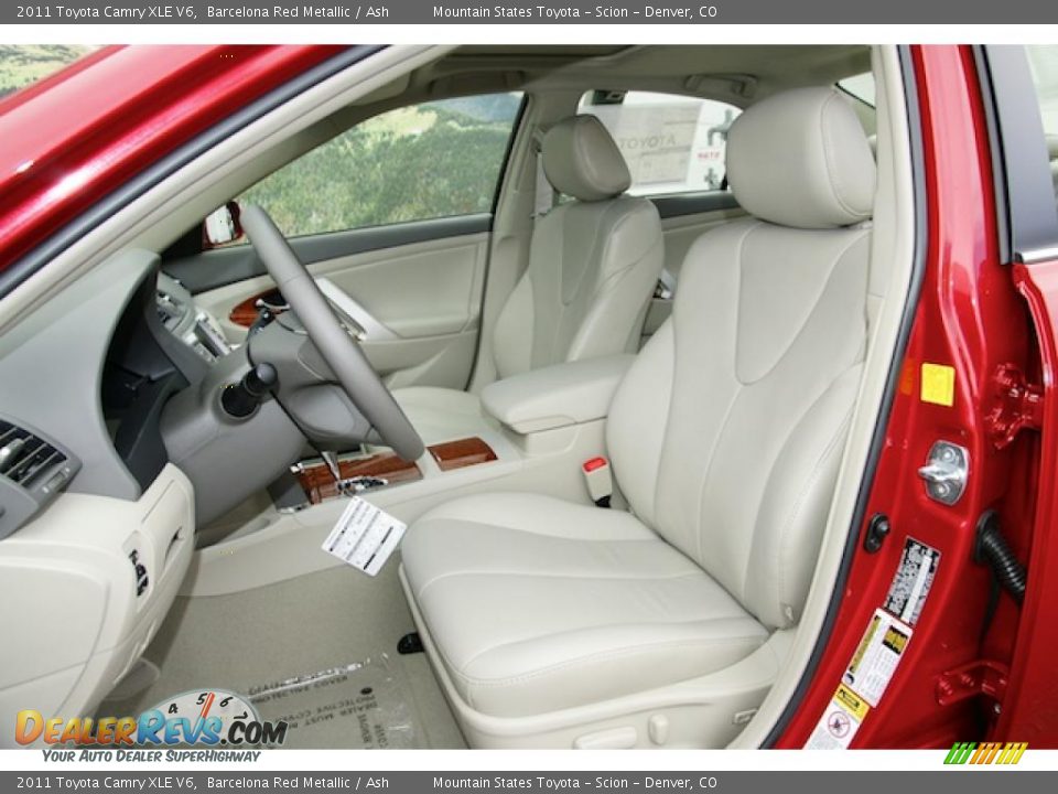 2011 Toyota Camry XLE V6 Barcelona Red Metallic / Ash Photo #6