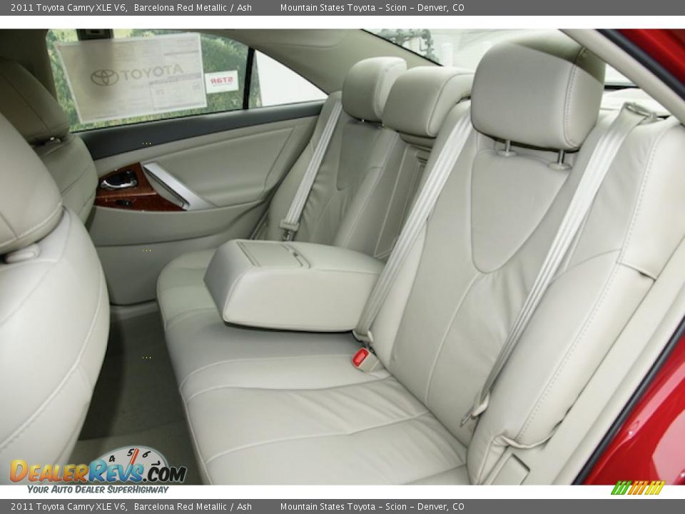 2011 Toyota Camry XLE V6 Barcelona Red Metallic / Ash Photo #7