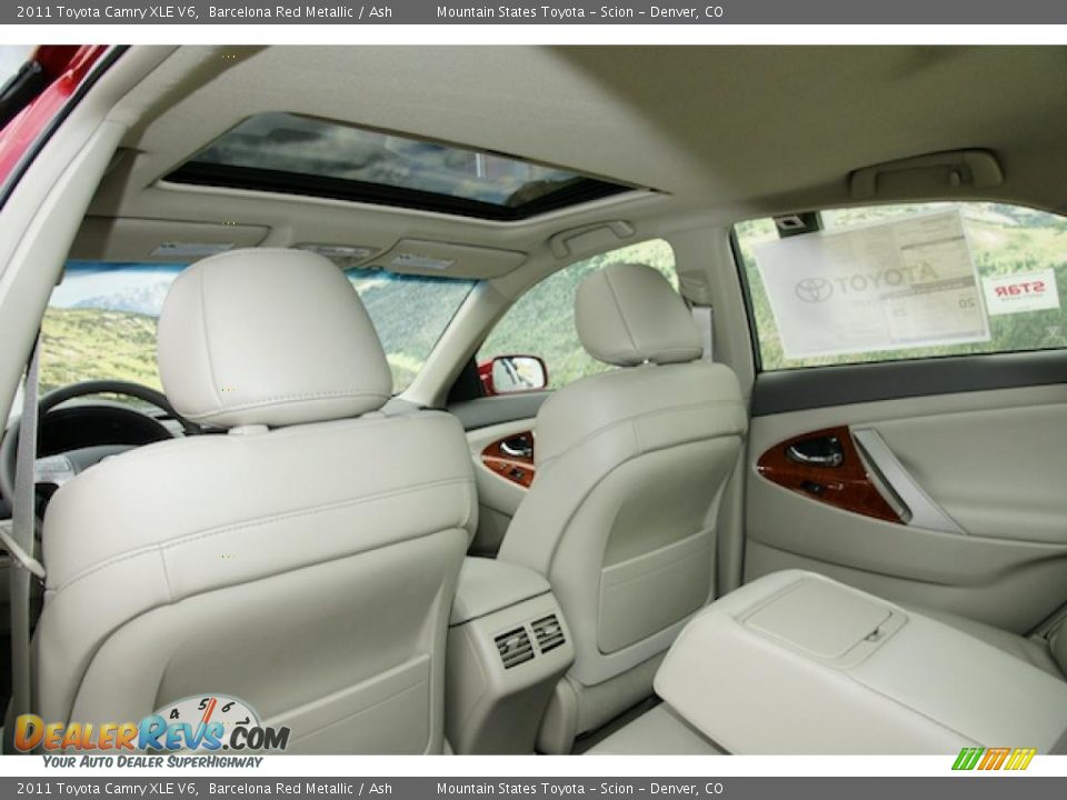 2011 Toyota Camry XLE V6 Barcelona Red Metallic / Ash Photo #8