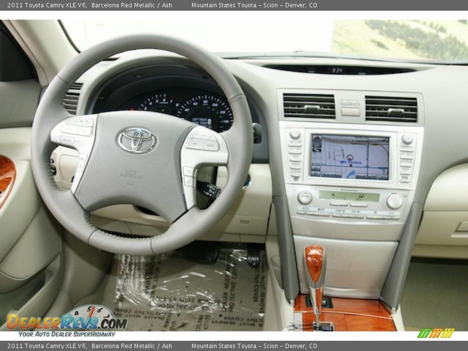 2011 Toyota Camry XLE V6 Barcelona Red Metallic / Ash Photo #9