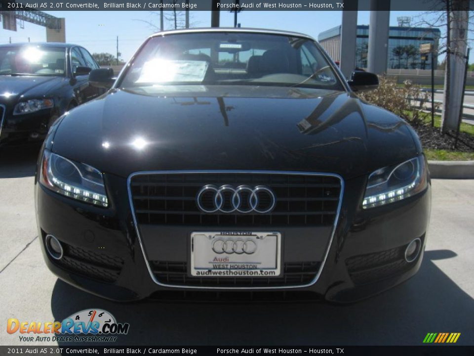 2011 Audi A5 2.0T Convertible Brilliant Black / Cardamom Beige Photo #2