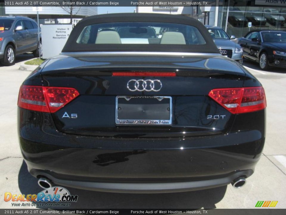 2011 Audi A5 2.0T Convertible Brilliant Black / Cardamom Beige Photo #3