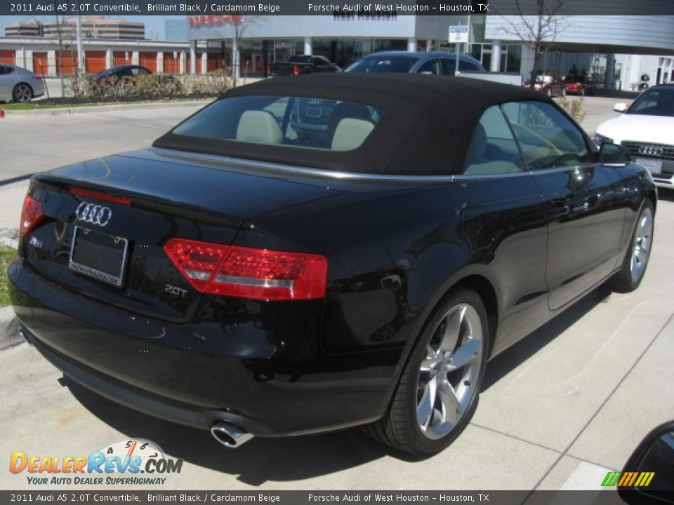 2011 Audi A5 2.0T Convertible Brilliant Black / Cardamom Beige Photo #4