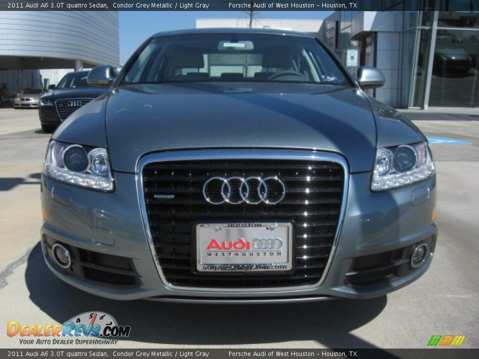 2011 Audi A6 3.0T quattro Sedan Condor Grey Metallic / Light Gray Photo #2