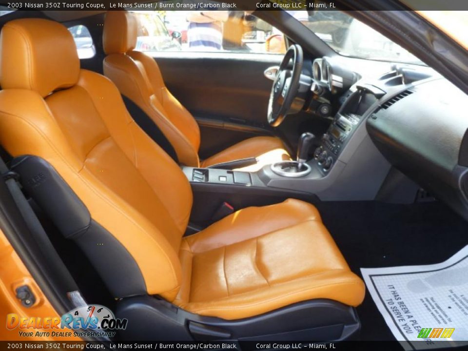 Burnt Orange Carbon Black Interior 2003 Nissan 350z