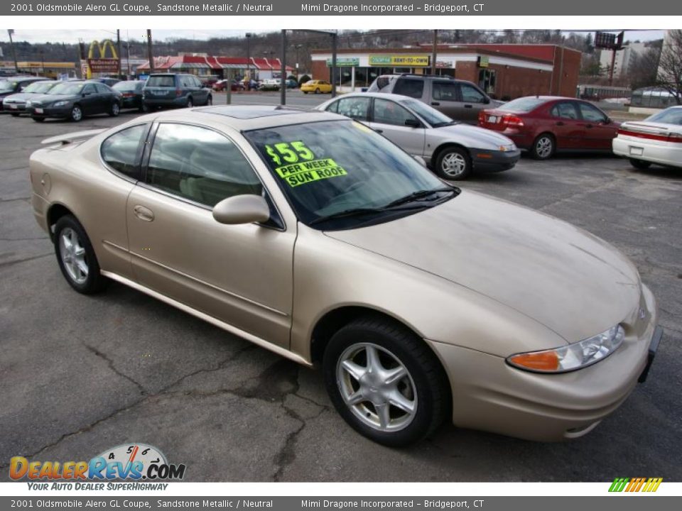 2001 Oldsmobile Alero GL Coupe Sandstone Metallic / Neutral Photo #3