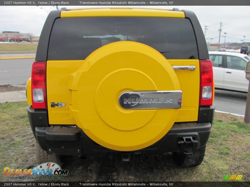 2007 Hummer H3 X Yellow / Ebony Black Photo #10