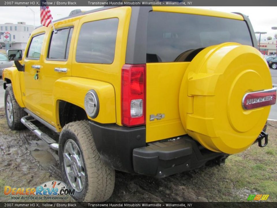 2007 Hummer H3 X Yellow / Ebony Black Photo #11