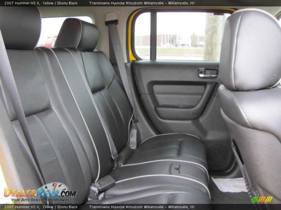 Ebony Black Interior - 2007 Hummer H3 X Photo #12