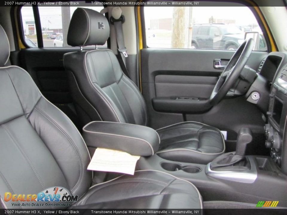 2007 Hummer H3 X Yellow / Ebony Black Photo #13