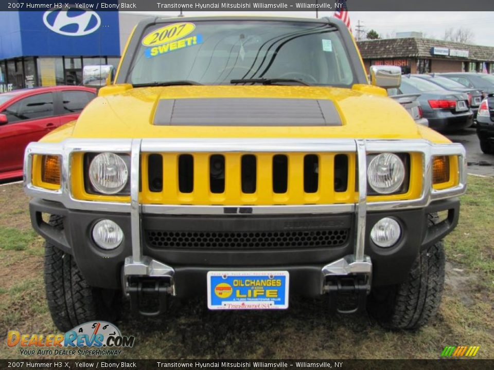 2007 Hummer H3 X Yellow / Ebony Black Photo #15