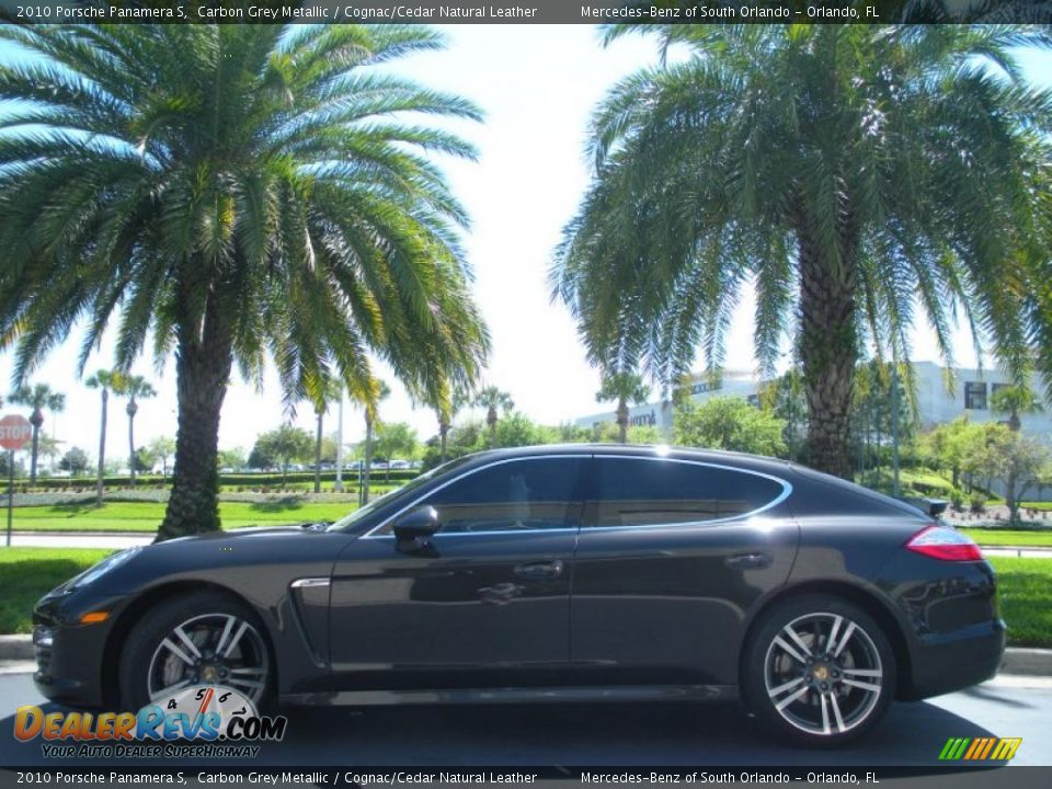 2010 Porsche Panamera S Carbon Grey Metallic / Cognac/Cedar Natural Leather Photo #1