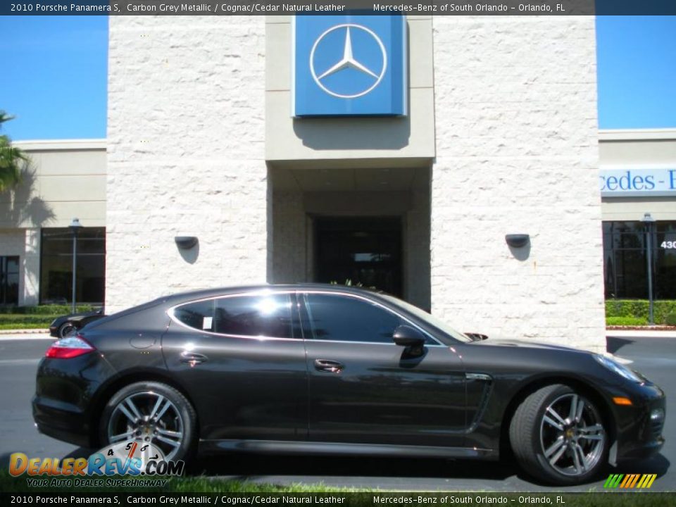 2010 Porsche Panamera S Carbon Grey Metallic / Cognac/Cedar Natural Leather Photo #5