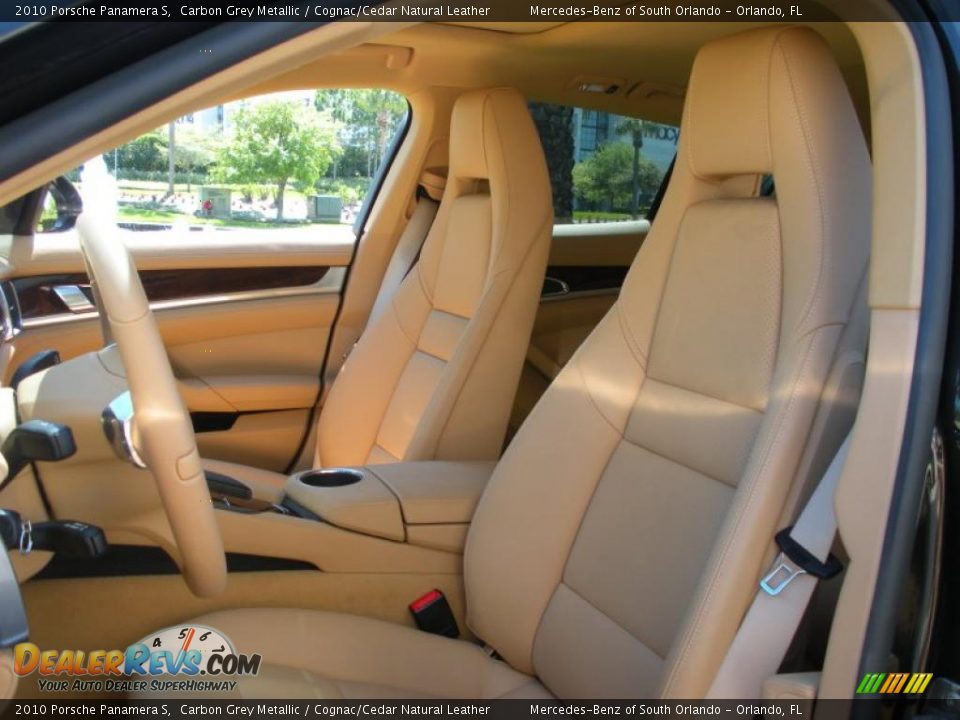 2010 Porsche Panamera S Carbon Grey Metallic / Cognac/Cedar Natural Leather Photo #12