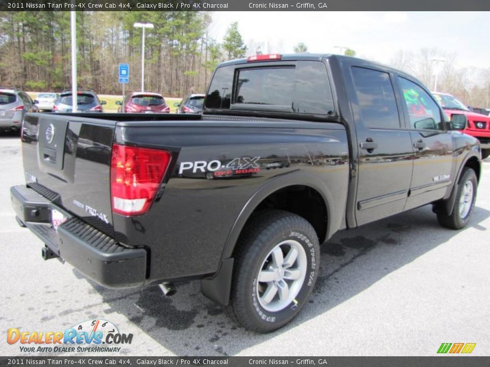 Galaxy Black 2011 Nissan Titan Pro-4X Crew Cab 4x4 Photo #5