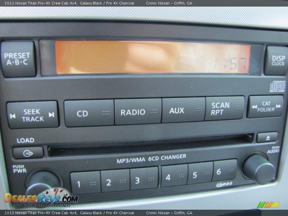 2011 Nissan Titan Pro-4X Crew Cab 4x4 Galaxy Black / Pro 4X Charcoal Photo #16