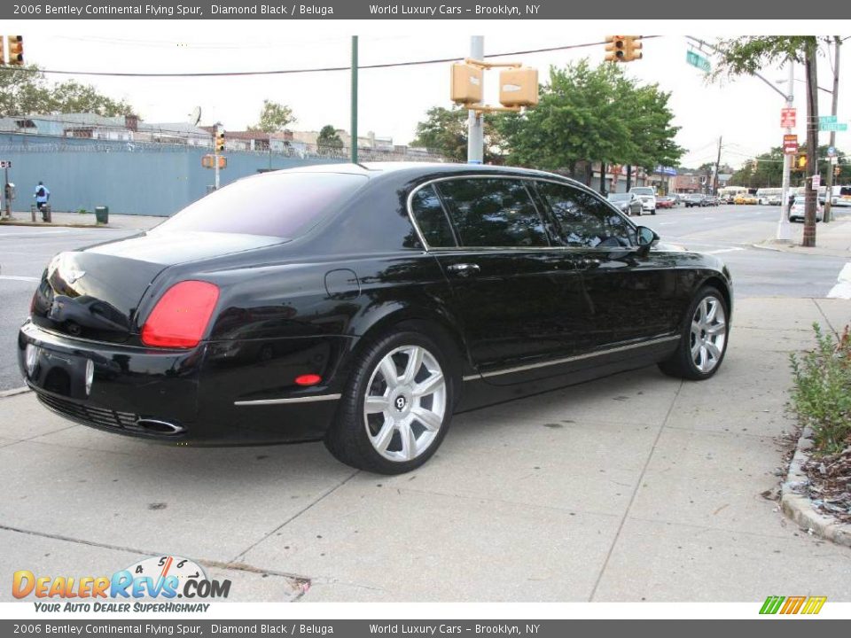 2006 Bentley Continental Flying Spur Diamond Black / Beluga Photo #4