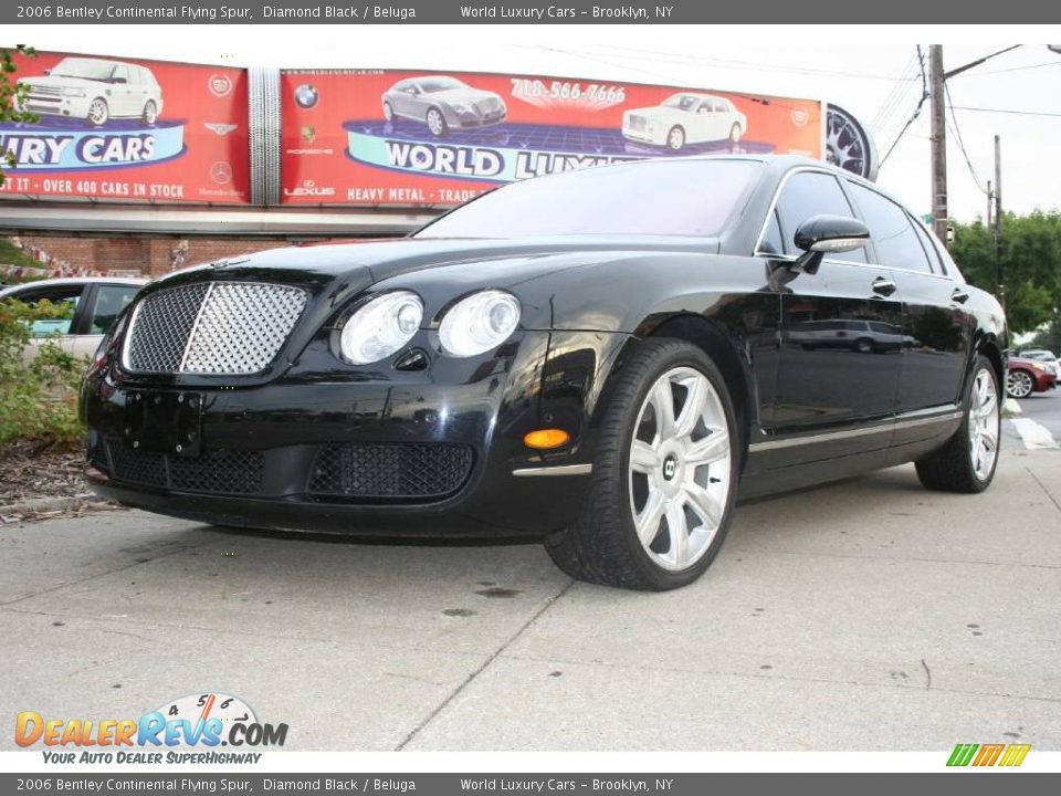 2006 Bentley Continental Flying Spur Diamond Black / Beluga Photo #5