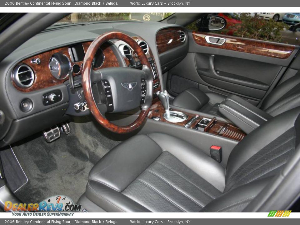 2006 Bentley Continental Flying Spur Diamond Black / Beluga Photo #7