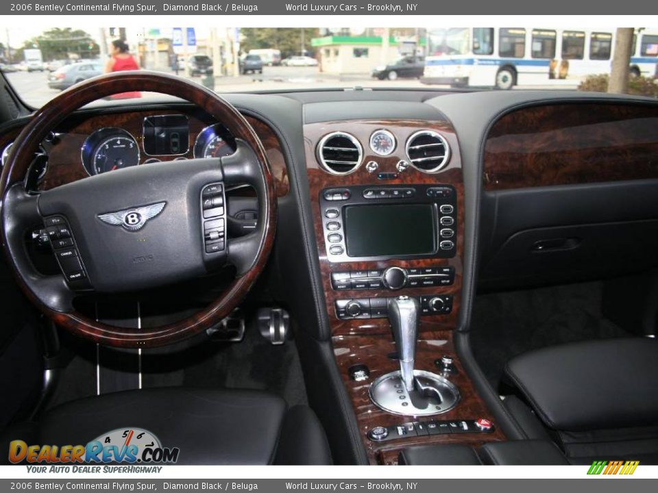 2006 Bentley Continental Flying Spur Diamond Black / Beluga Photo #9