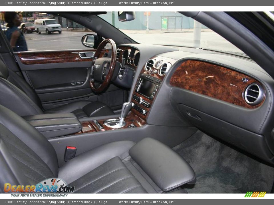 2006 Bentley Continental Flying Spur Diamond Black / Beluga Photo #12