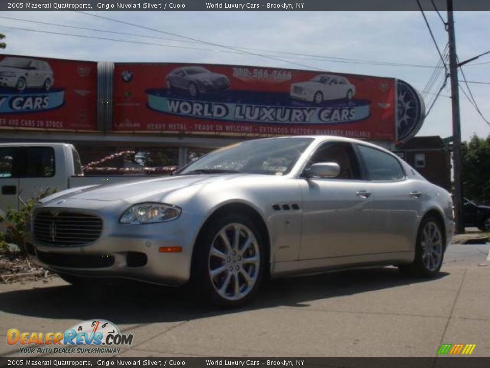 2005 Maserati Quattroporte Grigio Nuvolari (Silver) / Cuoio Photo #2