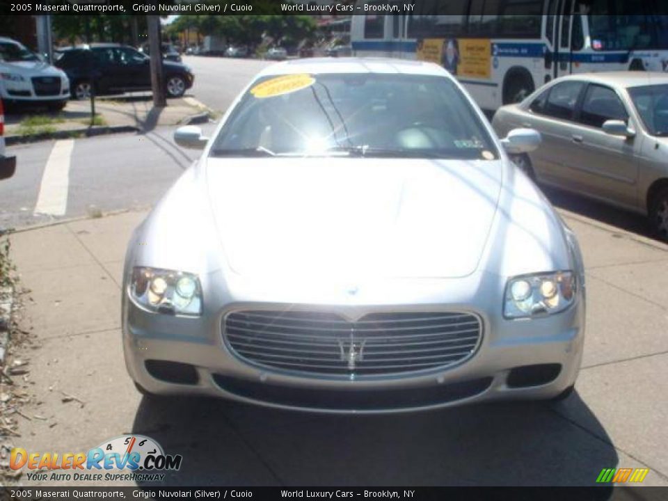 2005 Maserati Quattroporte Grigio Nuvolari (Silver) / Cuoio Photo #3