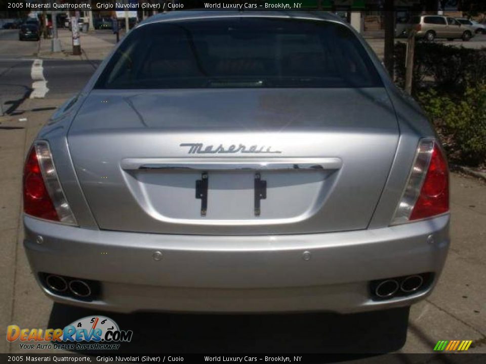 2005 Maserati Quattroporte Grigio Nuvolari (Silver) / Cuoio Photo #5