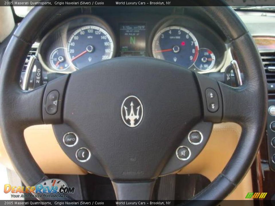 2005 Maserati Quattroporte Grigio Nuvolari (Silver) / Cuoio Photo #8