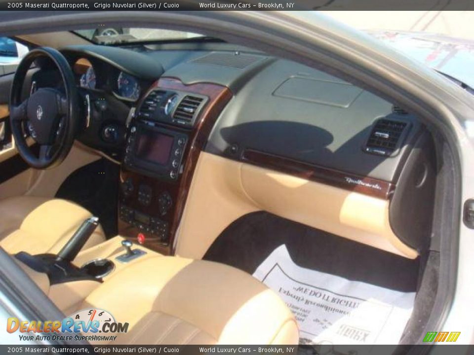 2005 Maserati Quattroporte Grigio Nuvolari (Silver) / Cuoio Photo #10